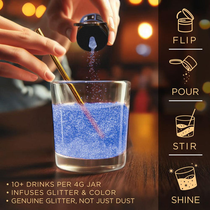 Sky Blue Brew Glitter Mini Spray Pump by the Case | Private Label-Brew Glitter®