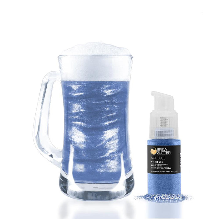 Sky Blue Brew Glitter Spray Pump by the Case-Brew Glitter®