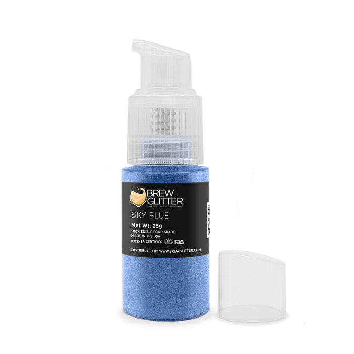 Sky Blue Edible Glitter Spray Pump for Drinks-Brew Glitter®