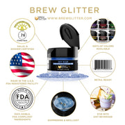 Sky Blue Food Grade Brew Glitter | 4 Gram Jar-Brew Glitter®