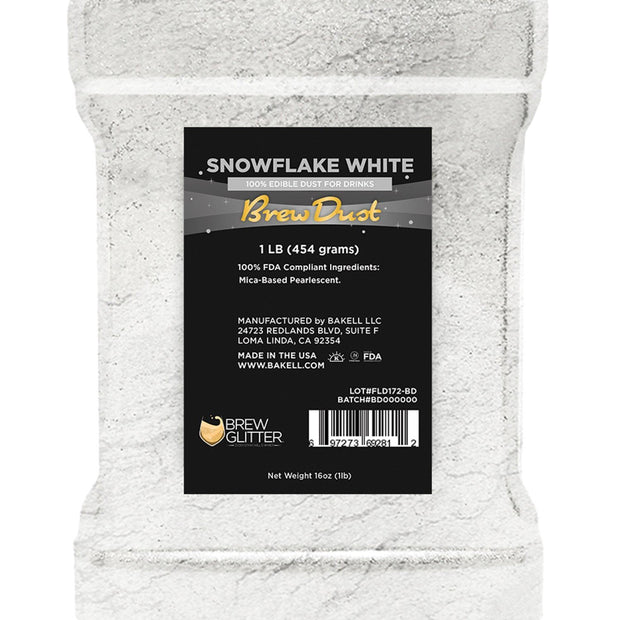 Snowflake White Brew Dust by the Case-Brew Glitter®