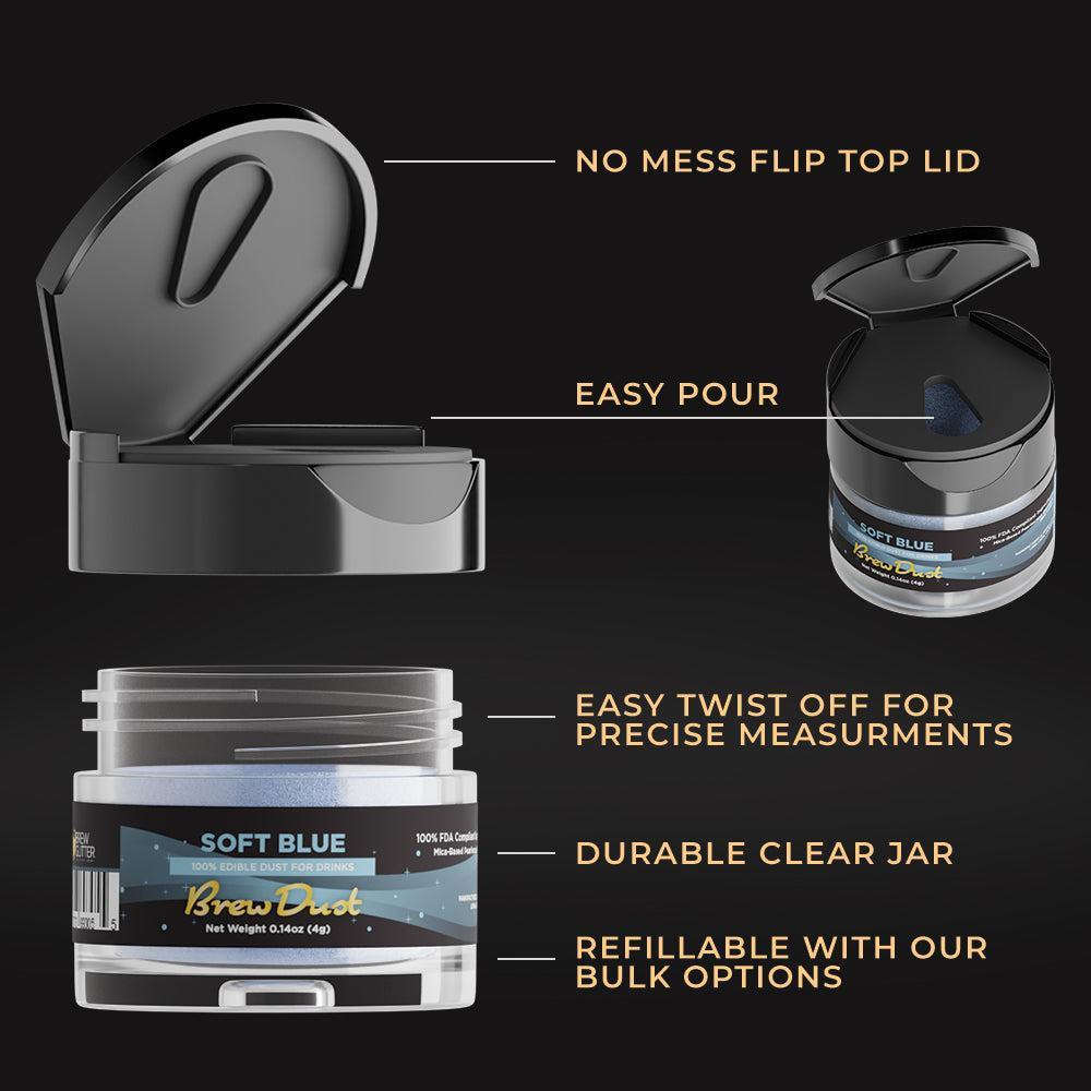 Soft Blue Edible Brew Dust | Bulk Sizes-Brew Glitter®