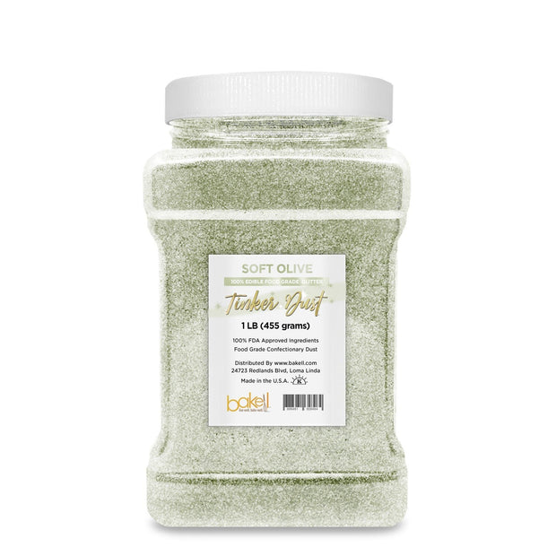 Soft Olive Green Tinker Dust Edible Glitter | Food Grade Glitter-Brew Glitter®