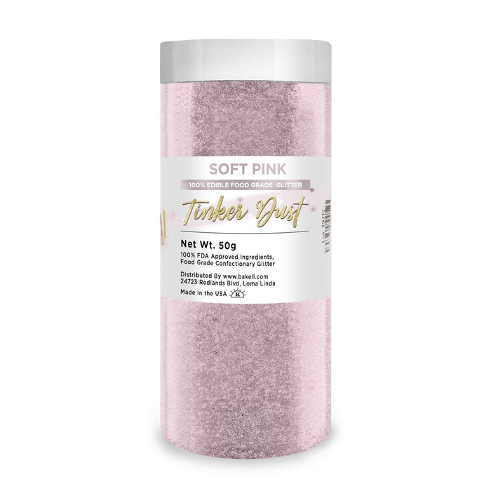 Soft Pink Tinker Dust Food Grade Edible Glitter | Bulk Sizes-Brew Glitter®