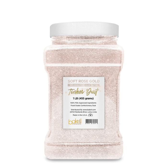 Soft Rose Gold Tinker Dust Food Grade Edible Glitter | Bulk Sizes-Brew Glitter®