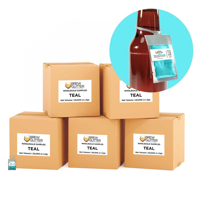 Teal Brew Glitter® Necker | Wholesale-Brew Glitter®