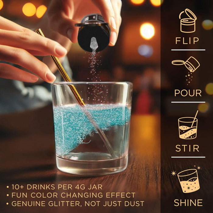 Teal Color Changing Brew Glitter | Mini Pump Wholesale by the Case-Brew Glitter®