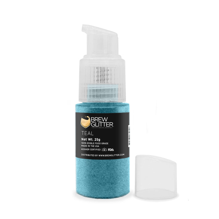 Teal Edible Glitter Spray Pump for Drinks-Brew Glitter®