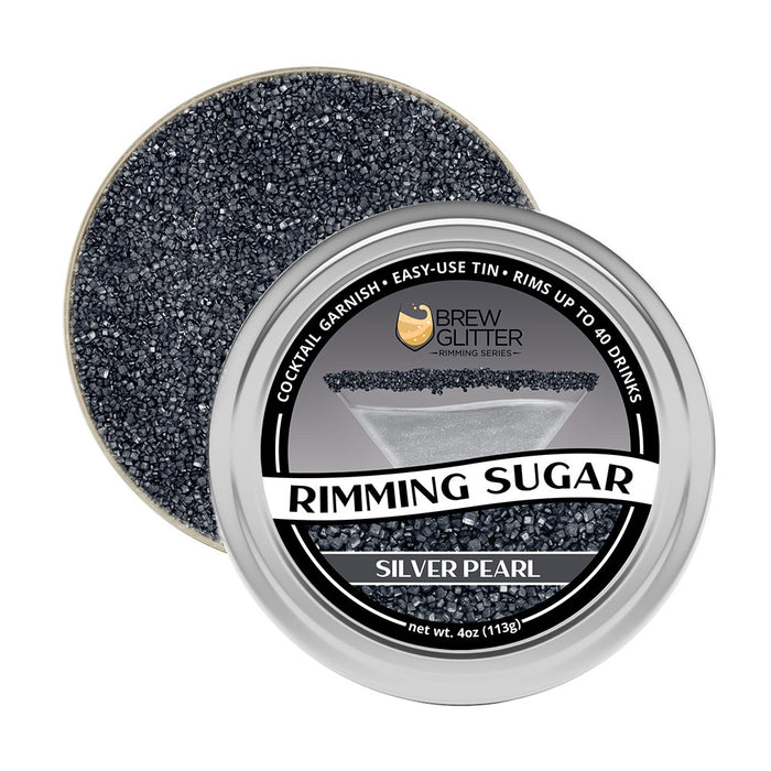 TW - Silver Pearl Cocktail Rimming Sugar-Brew Glitter®