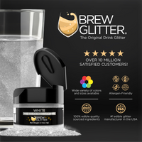 White Brew Glitter - Food Grade Beverage Glitter-Brew Glitter®