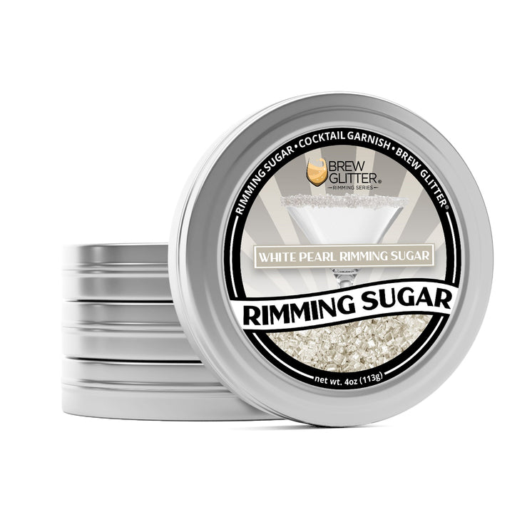 White Pearl Cocktail Rimming Sugar-Brew Glitter®