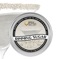 White Pearl Cocktail Rimming Sugar-Brew Glitter®