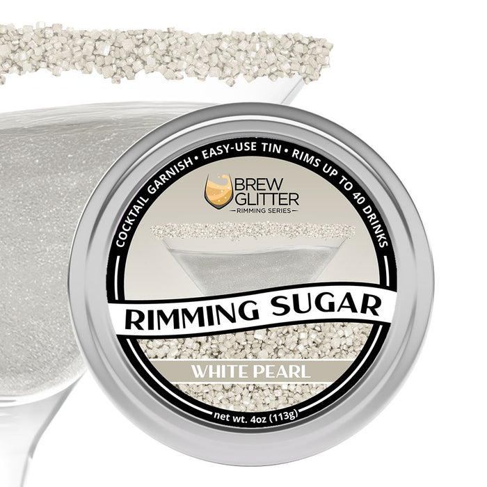 White Pearl Cocktail Rimming Sugar-Brew Glitter®