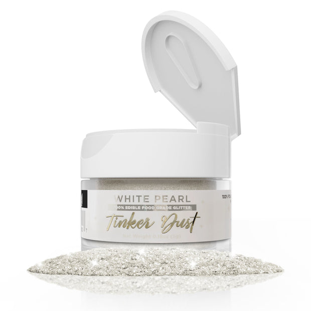 White Pearl Edible Glitter Tinker Dust | 5 Gram Jar-Brew Glitter®