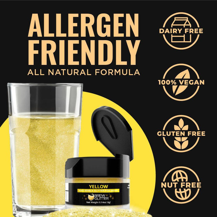 Yellow Brew Glitter by the Case | Private Label-Brew Glitter®