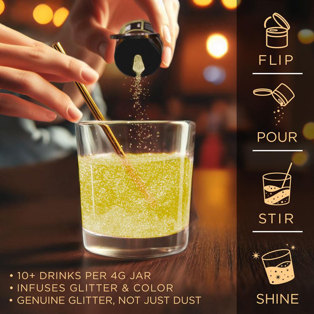 Yellow Brew Glitter | Food Grade Beverage Glitter-Brew Glitter®