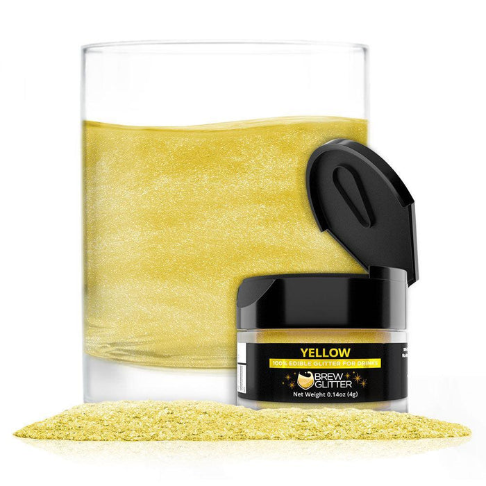 Yellow Brew Glitter | Food Grade Beverage Glitter-Brew Glitter®