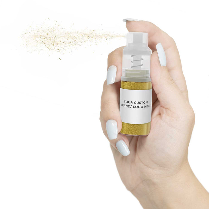 Yellow Brew Glitter Mini Spray Pump by the Case | Private Label-Brew Glitter®