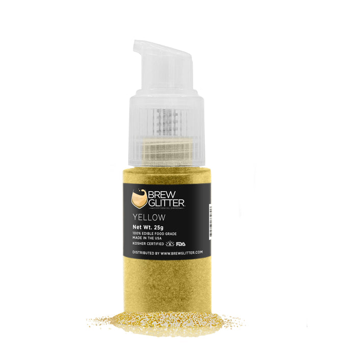 Yellow Brew Glitter Spray Pump by the Case-Brew Glitter®