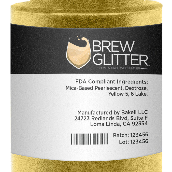 Yellow Brew Glitter Spray Pump by the Case | Private Label-Brew Glitter®