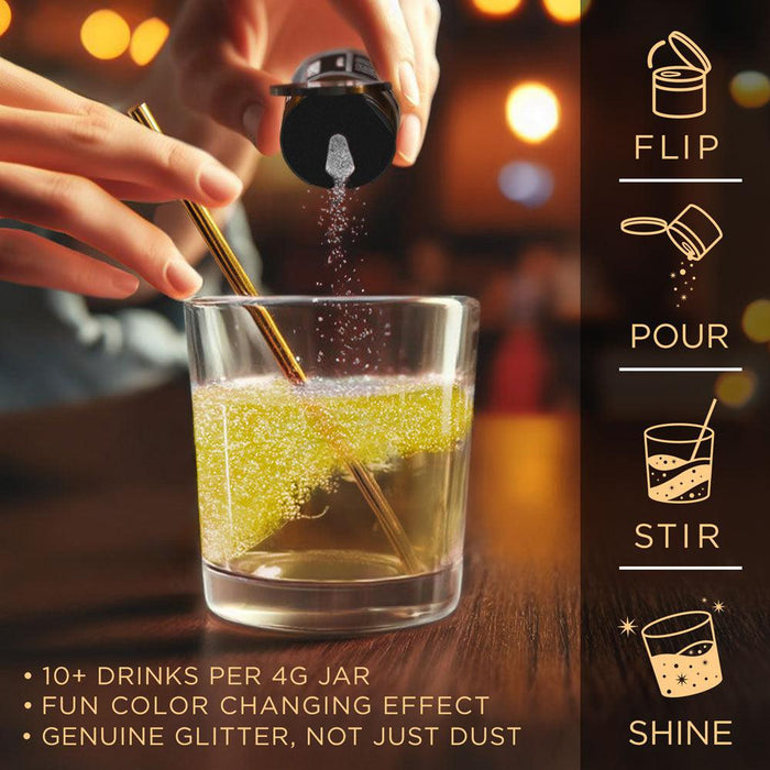 Yellow Color Changing Brew Glitter | 45g Shaker-Brew Glitter®