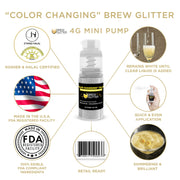 Yellow Color Changing Brew Glitter Mini Spray Pump-Brew Glitter®