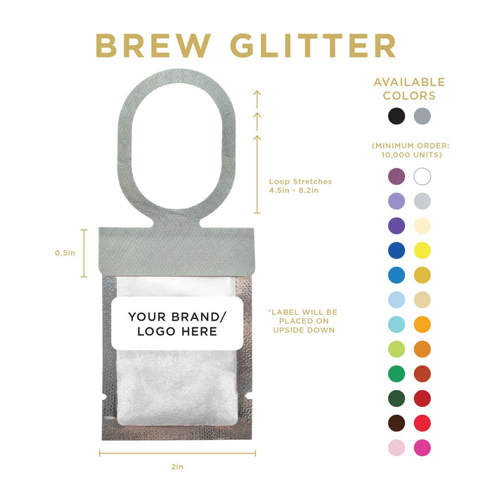 Yellow Color Changing Brew Glitter® Necker | Private Label-Brew Glitter®