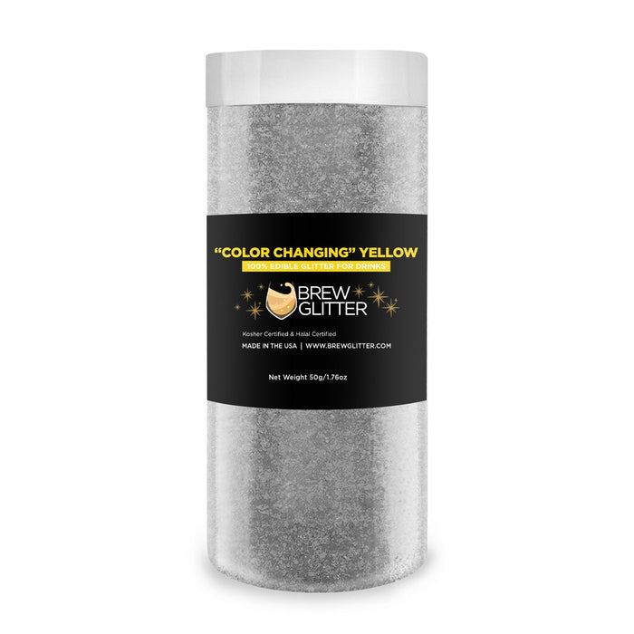 Yellow Edible Color Changing Brew Glitter | Bulk Size-Brew Glitter®