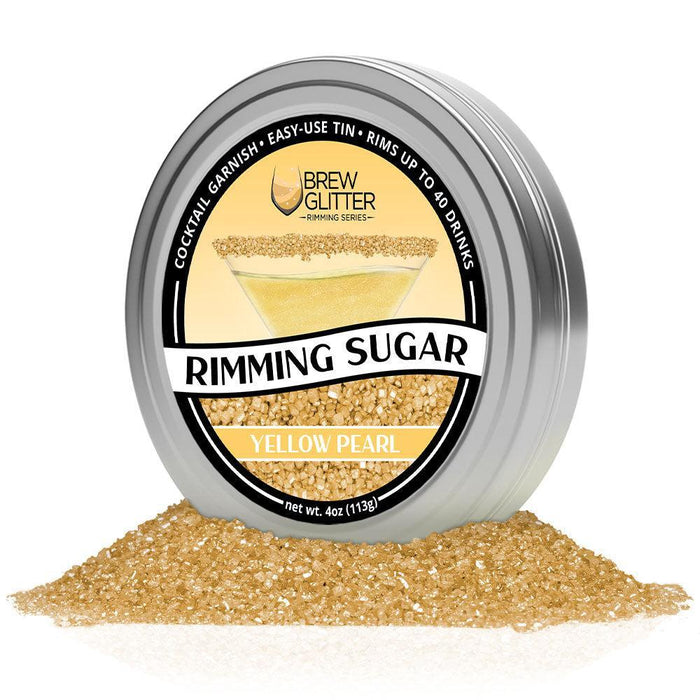 Yellow Pearl Cocktail Rimming Sugar | Bulk Sizes-Brew Glitter®