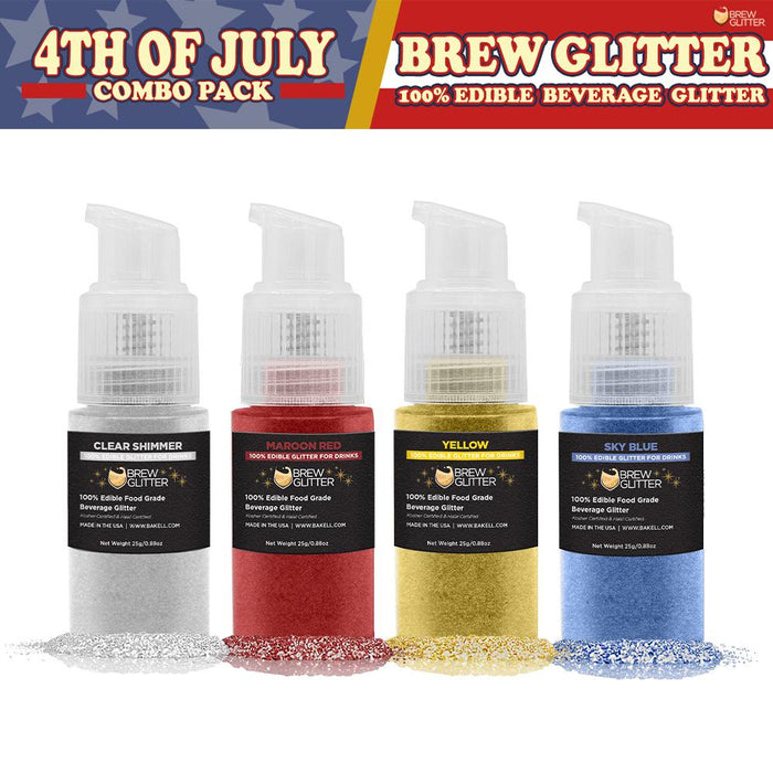 4th of July Brew Glitter Spray Pump Combo Pack Collection B (4 PC SET)-Brew Glitter®