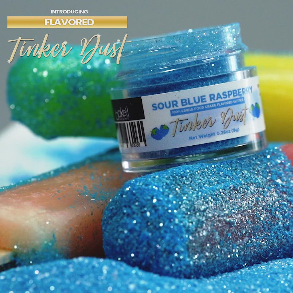 Sour Blue Raspberry Flavored Tinker Dust | Product Demonstration | Bulk | BrewGlitter.com