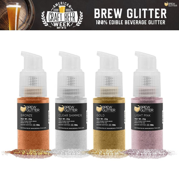 American Craft Beer Week Brew Glitter Spray Pump Combo Pack A (4 PC SET)-Brew Glitter®