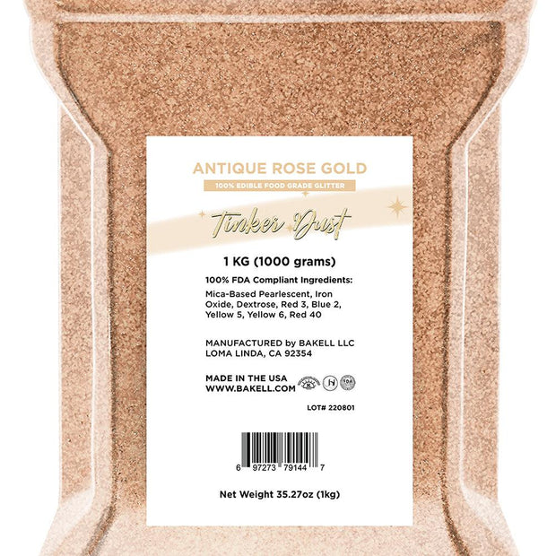 Buy Silver Tinker Dust Food Grade Edible Glitter, Bulk Sizes, $$37.98 USD