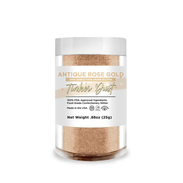 Antique Rose Gold Tinker Dust Food Grade Edible Glitter | Bulk Sizes-Brew Glitter®
