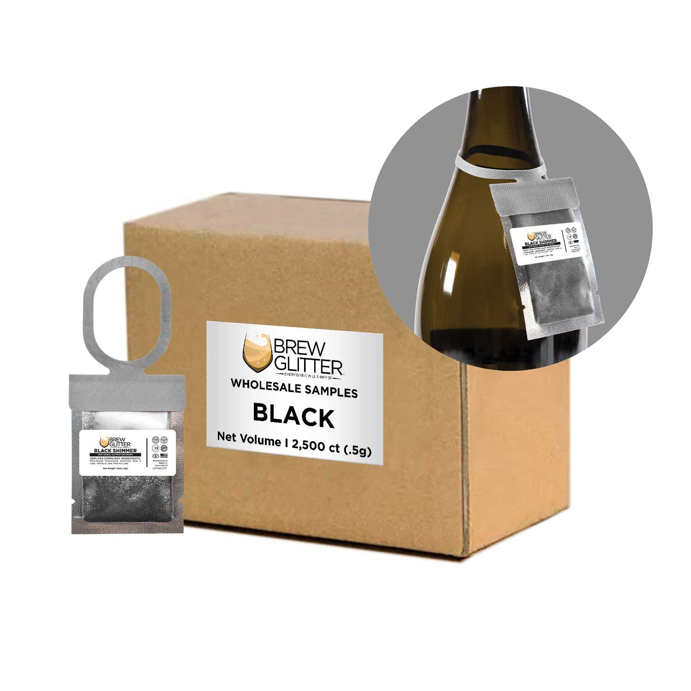 Brew Glitter Bottle Sachets Wholesale