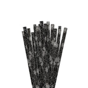 Black Cobweb Print Stirring Straws-Brew Glitter®