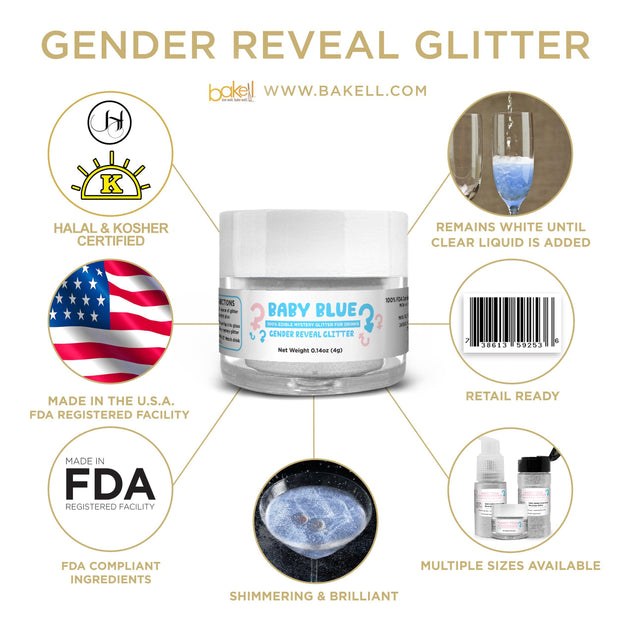 Black Friday Gender Reveal Drink Glitter Combo Pack Collection (2 PC Set)-Brew Glitter®