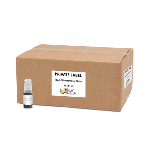 Black Shimmer Brew Glitter Mini Spray Pump by the Case | Private Label-Brew Glitter®