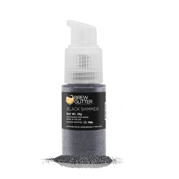 Black Shimmer Brew Glitter Spray Pump by the Case | Private Label-Brew Glitter®