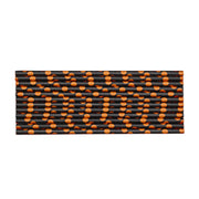 Black with Orange Polka Dot Stirring Straws | Bulk Sizes-Brew Glitter®