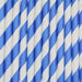 Blue and White Candy Cane Stripe Stirring Straws-Brew Glitter®