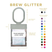 Blue Iridescent Brew Glitter® Necker | Private Label-Brew Glitter®