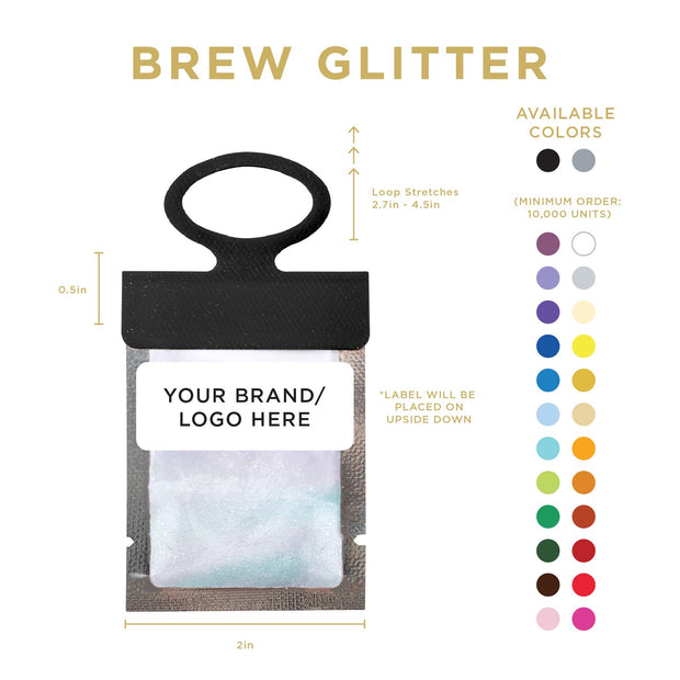 Blue Iridescent Brew Glitter® Necker | Private Label-Brew Glitter®