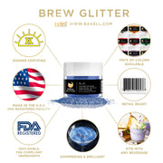 Blue & Silver Brew Glitter Football Team Colors (2 PC Set)-Brew Glitter®