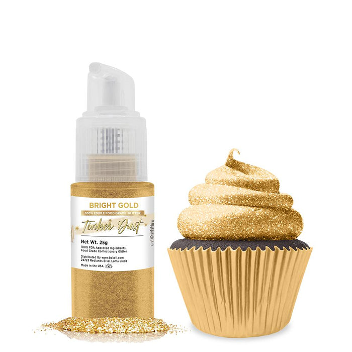 Bright Gold Tinker Dust Spray Pump by the Case | Private Label-Brew Glitter®