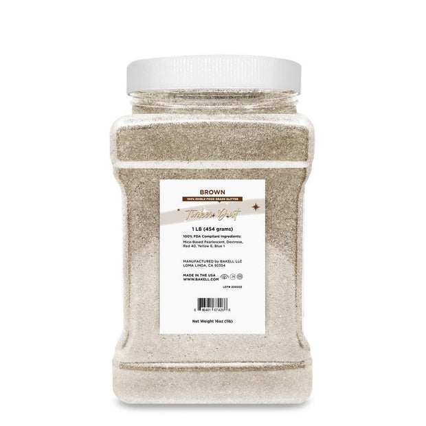 Brown Tinker Dust Food Grade Edible Glitter | Bulk Sizes-Brew Glitter®