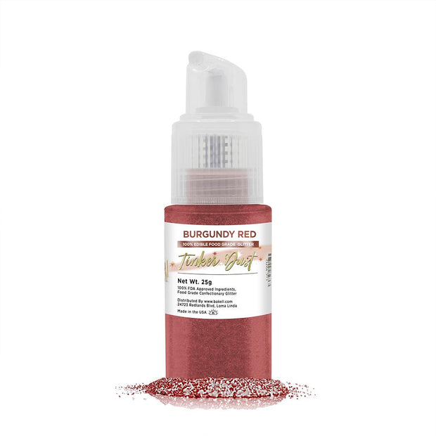Burgundy Tinker Dust Edible Glitter Spray Pump-Brew Glitter®