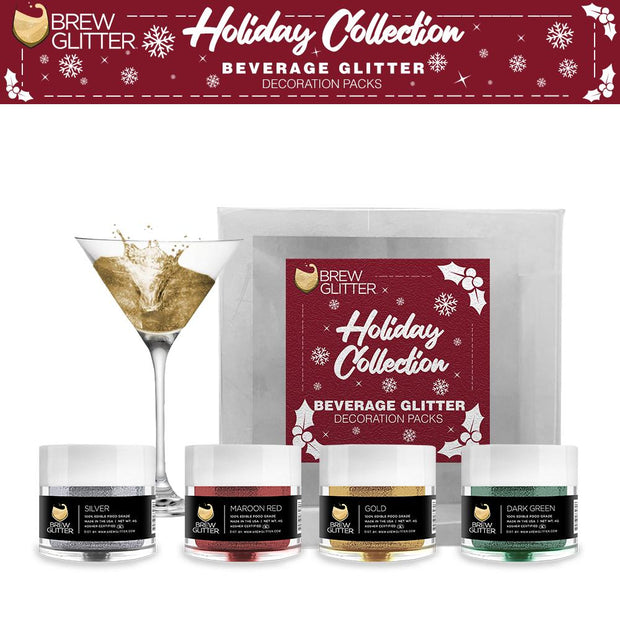 Christmas Collection Brew Glitter Combo Pack A (4 PC SET)-Brew Glitter®