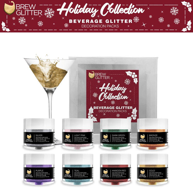 Christmas Collection Brew Glitter Combo Pack A (8 PC SET)-Brew Glitter®
