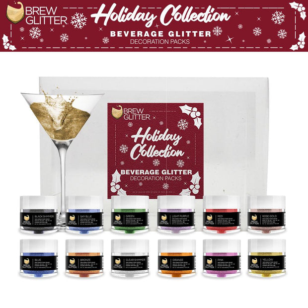 Christmas Collection Brew Glitter Combo Pack B (12 PC SET)-Brew Glitter®